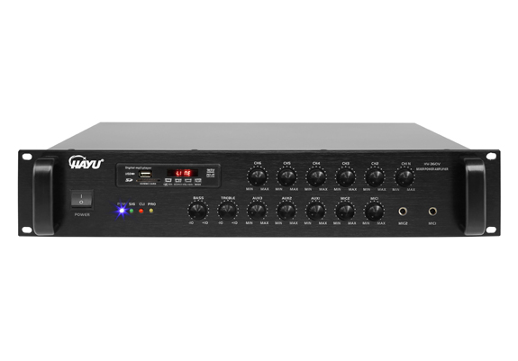 合并式带6分区音量可调MP3定压功率放大器 HV-360V